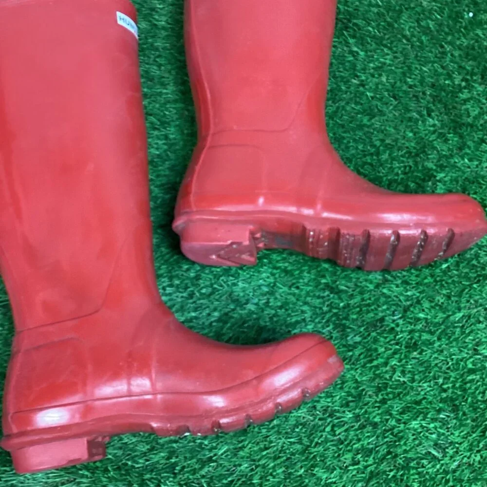 Red Hunter Boots 8 - Picture 11 of 15